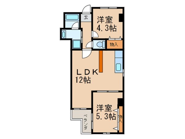 パークハイム北花田の物件間取画像